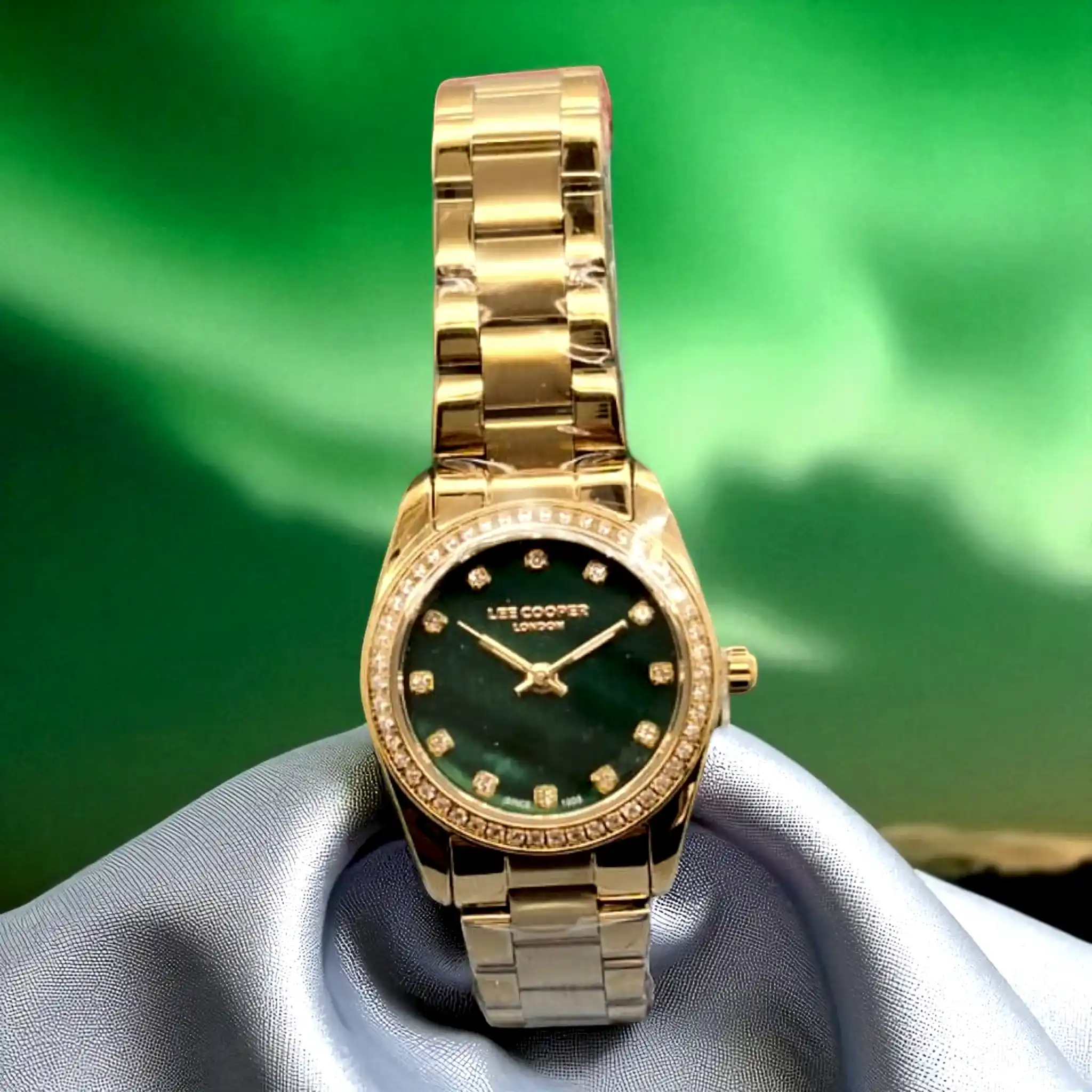 Lee Cooper Yeşil Kadranlı Kadın Moda Saat